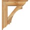 Ekena Millwork Imperial Traditional Rough Sawn Bracket w/ Offset Brace, Western Red Cedar, 8"W x 28"D x 32"H BKT0806X28X32IMP01RWR - alternate 2